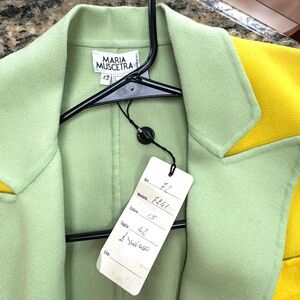 Mint and Yellow Blazer/Jacket